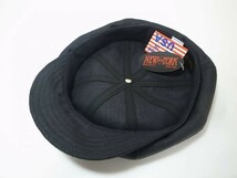 【送料無料 即決】New York HatニューヨークハットNewYorkHat USA製 Linen Spitfireリネン素材キャスケット 黒 ブラック L 新品 アメリカ製_画像3