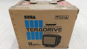 574 SEGA TERA DRIVE テラドライブ 14インチカラーモニターのみ 動作確認済 外箱付 HTR-2200 セガ