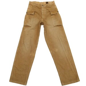 orSlow オアスロウ 2 POCKET CARGO PANTS 1 コットンヘリンボーン ファティーグカーゴパンツ W79 L83 マスタード カーキ BEAMS ビームス S 