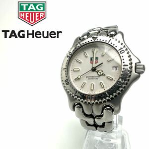 TAG Heuer タグホイヤー S/el プロフェッショナル メンズ シルバー 腕時計 クォーツ デイト 白文字盤