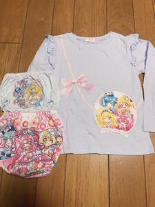 女の子　プリキュア　長袖Tシャツ+ショーツ 110cm 3点セット