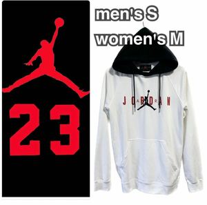 美品 薄手コットン NIKE ナイキ AIR JORDAN エアジョーダン メンズSレディースM フーディー パーカー バイカラー 国内正規品 プルオーバー