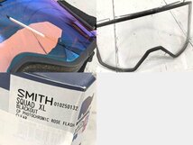 【10yt208】スキー・スノーボード用品 ゴーグル SMITH スミス SQUAD XL レンズカラー：レッド//クリア 美品◆R17_画像5