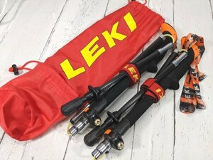 【10yt257】登山 トレッキングポール LEKI レキ 16/14 スピードロックバリオ SPPED LOCK VARIO◆Z89