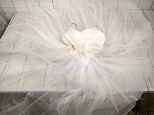 【6yt280】ダンス バレエ チュチュスカート衣装 シルビア オフホワイト サイズ：不明◆祈り(コッペリア)、チャイコフスキー、真珠◆P25