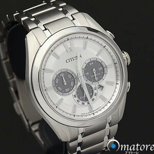 1円～◎美品◎CITIZEN シチズン チタニウム クロノグラフ メンズ ソーラー B620◎