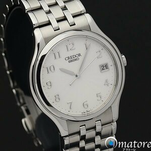 1円～◎美品◎SEIKO セイコー クレドール シグノ アラビア文字盤 メンズ クォーツ GCAZ997 8J86-7A00◎電池交換済み