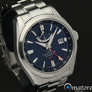 1円～◎日差良好◎ORIENT STAR オリエントスター GMT パワーリザーブ メンズ 自動巻き DJ06-C0-B◎青文字盤