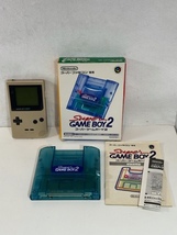 ゲーム セット NINTENDO GAME BOY LIGHT 任天堂 ゲームボーイライト 本体 MGB-101 Super スーパー 2 SHVC-042 ファミコン 動作未確認_画像1