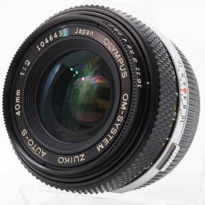 101457-☆極上品☆OLYMOUS OM-SYSTEM ZUIKO 40mm F2