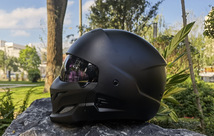 新品　バイクヘルメット　ハーフヘルメット フルフェイスヘルメット　レーシング組立式顎部分着脱できる　マットブラック サイズ：XL　_画像2