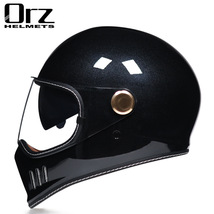 フルフェイスヘルメット 新品　ダブルシールド 内蔵サングラス ビンテージ バイク ジェットヘルメット　ORZ ４色選択可　サイズ：Ｌ_画像5