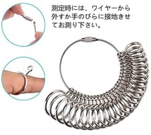 指輪　リング　指輪計測　リングゲージ　リングサイズ　日本規格　１～２８号対応　便利アイテム　ペアリング 指輪サイズ_画像6