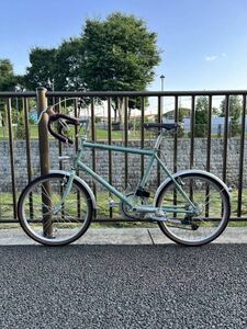 美品 ビアンキ BIANCHI ミニベロ8ドロップ MINIVELO 8 DROP 2018年モデル 小径車 チェレステ 引き取り限定