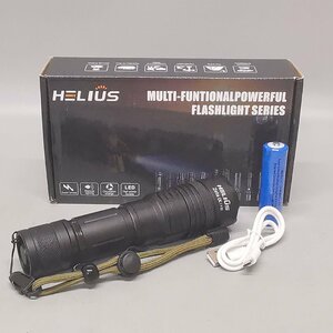 未使用 Helius 懐中電灯 LED 軍用 ハンディライト ペンライト 付属品 元箱付 Z4201