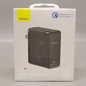 新品未使用 Baseus ベースアス CCGAN100CS 100W充電器 USB PD充電器 GaN ファストチャージャー QC 5.0 急速充電器 Z4450