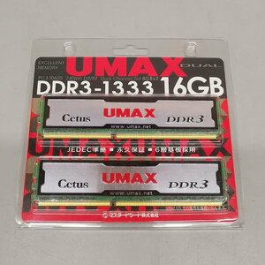 新品未開封 UMAX 16GB (8GBx2) デスクトップ用メモリ Cetus DDR3-1333 PC3-10600 Z4472