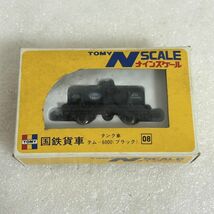 TOMY 08 ナインスケール 国鉄貨車シリーズ タンク車 タム?6000（ブラック）/TOMY ナインスケール 【M1122】_画像1