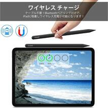 送料無料★GOOJODOQ 新型 GD13+ スタイラスペン ワイヤレス充電式+Type-C充電式 iPad用 mini6吸着充電対応外 別途チャージ可能 ブラック _画像3