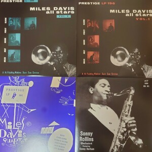 10インチ☆PRESTIGE, vogue 国内盤28枚セット〜Miles Davis, Stan Getz, Sonny Rollins, Sonny Stitt, Henri Renaud他、美品クラス