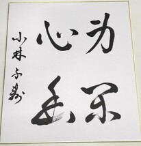 ☆　女流囲碁棋士直筆色紙・「小林千寿」　☆_画像1