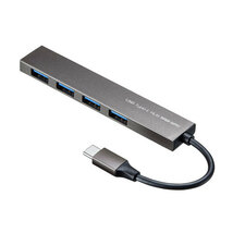 【アウトレット】 サンワサプライ USB Type-C 4ポートスリムハブ [USB-3TCH25S] USBバスパワー_画像1