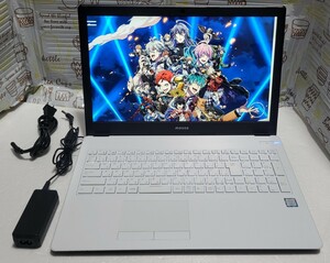 １円〜！mouseノートPC/高性能 第8世代Core i7！大容量SSD512GB＋HDD1TB！メモリ16GB！Microsoft Office2021認証済！ACアダプター付属！