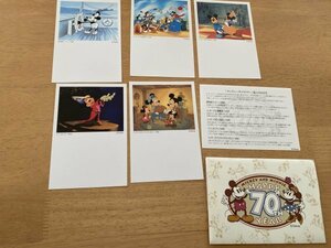 即決　ディズニー　70周年　50円はがき　未使用はがき　絵入り官製はがき　５枚セット