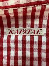 Wk919 正規品 日本製 KAPITAL キャピタル 長袖 ウエスタン カウボーイ ギンガムチェック コットンリネン シャツ スナップボタン メンズ_画像7