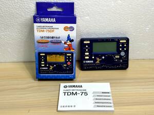 [2205] チューナー メトロノーム 同時使用可 YAMAHA TDM-75DF 動作確認済 限定ディズニーデザイン ファンタジア 中古