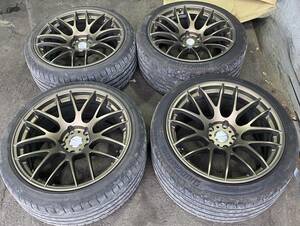 BRIDGESTONEPOTENZA5007A275/35R19255/35R19WORK EMOTION M8R　19インチ10.5J 19インチ9.5J　BMW M3 ４本セット　中古品