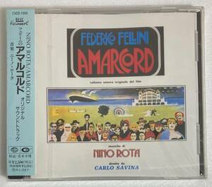 フェリーニのアマルコルド (1974) ニーノ・ロータ　監督：フェデリコ・フェリーニ　国内盤CD Collections CVCD-1004 未開封 帯付き