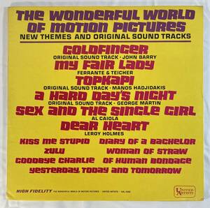 The Wonderful World of Motion Pictures New Themes and Original Sound Tracks 米盤LP UA UAL 3392 MONO