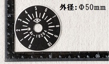 ★ダイヤル銘板 目盛板　Φ75ｍｍ×4枚　Φ50ｍｍ×3枚　40×40ｍｍ×2枚　9枚セット★未使用★_画像5