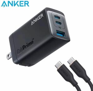 【即日発送】Anker 735 急速充電器 65w type-c ケーブル付き