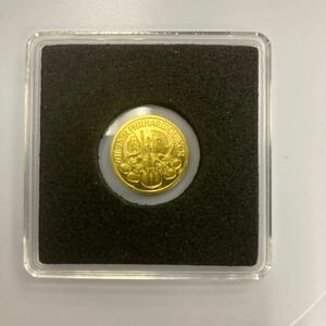 【k24G純金】1997年オーストリア　ウィーンフィルハーモニー　1/10oz 金貨コイン　(本物保証)