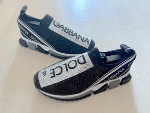 DOLCE&GABBANA ソレント　スワロフスキー　ストレッチスニーカー 37