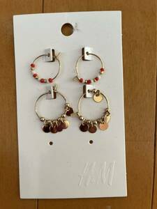  new goods H&M H and M hoop earrings 2 piece set 