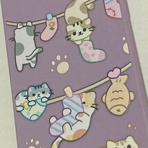 新品　iphoneケース7/8/SE2.3 猫達のスマホケース　ピンク パープル かわいい　ファンシー雑貨　ネコ 可愛い 癒し　cat 　シリコン_画像7