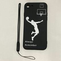 新品 iphoneケース　7/8/SE2.3用 バスケ柄 バスケットボール かっこいい ストラップ付 日本代表の応援に 部活 スラムダンク_画像1