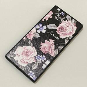 新品 iphoneケース 7/8/SE2.3用 花柄　薔薇 おしゃれスマホケース　ブラック ピンクローズ ガーデン シック 大人向け モダン