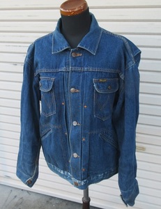 ☆激安☆日本製 Wrangler ラングラー DENIM 111MJ WESTERN JACKET Lサイズ デニムジャケット Gジャン ジージャン 4ポケット 革タグ