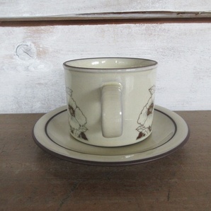イギリス製 Hornsea ホーンジー コーンローズ カップアンドソーサー コーヒーカップ ヴィンテージ 英国 tableware 1209scの画像3