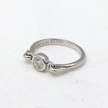 【美品】 ティファニー Pt950 スワン リング 1P ダイヤモンド レディース アクセサリー 指輪 プラチナ ダイヤ Tiffany&Co. hgs100_画像3