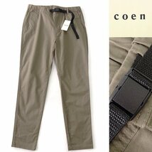 新品 UNITED ARROWS コーエン ストレッチ ツイル スキニー クライミング パンツ M カーキ 【P32235】 coen メンズ イージーパンツ_画像2