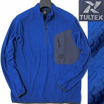 新品 タルテックス 軽量 保温 AIR フリース ハーフジップ XL 紺 【I46072】 TULTEX U.S.A. 秋冬 メンズ ブルゾン ストレッチ プルオーバー_画像1