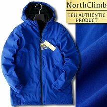 新品 ノースクライム 撥水 防寒 中綿切替 裏フリース フーディー ブルゾン M 青 【9-2507_6】 North Climb 秋冬 保温 メンズ ジャケット_画像1