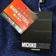 新品 ミチコロンドン 秋冬 ブークレ ハーフジップ ニット トレーナー LL 紺 【ML84-0018_NAVY】 MICHIKO LONDON プルオーバー メンズ_画像9