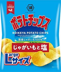 湖池屋 Largeサイズ ポテトチップス じゃがいもと塩 126g12袋