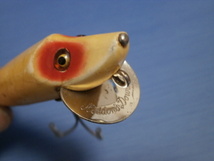 ☆6a, 希少サイズ　Baby Vamp　ベビーサイズ　バンプ　Lリグ　WOOD　１００年位前のルアーです　へドン heddon　HEDDON　old OLD　☆_画像6